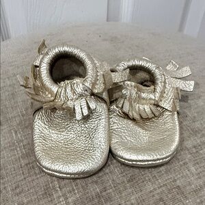 Freshly Picked Gold Baby Moccasins